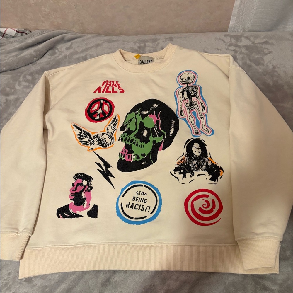 Gallery Dept Multicolor Graphic Men's Crewneck Sweater